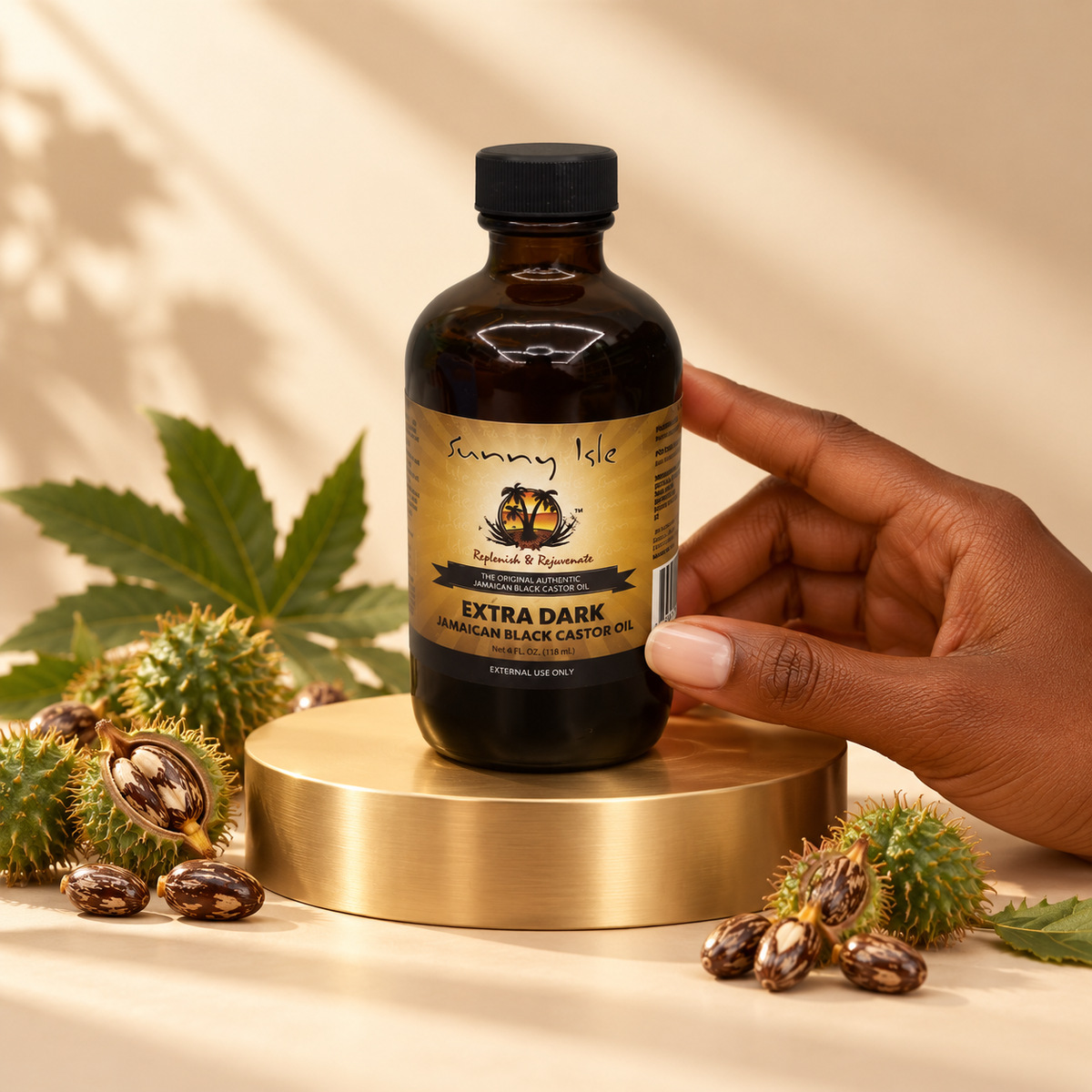 Sunny Isle Extra Dark Jamaican Black Castor Oil – 100% Natural Miracle Cure for Hair, Skin &amp; Growth