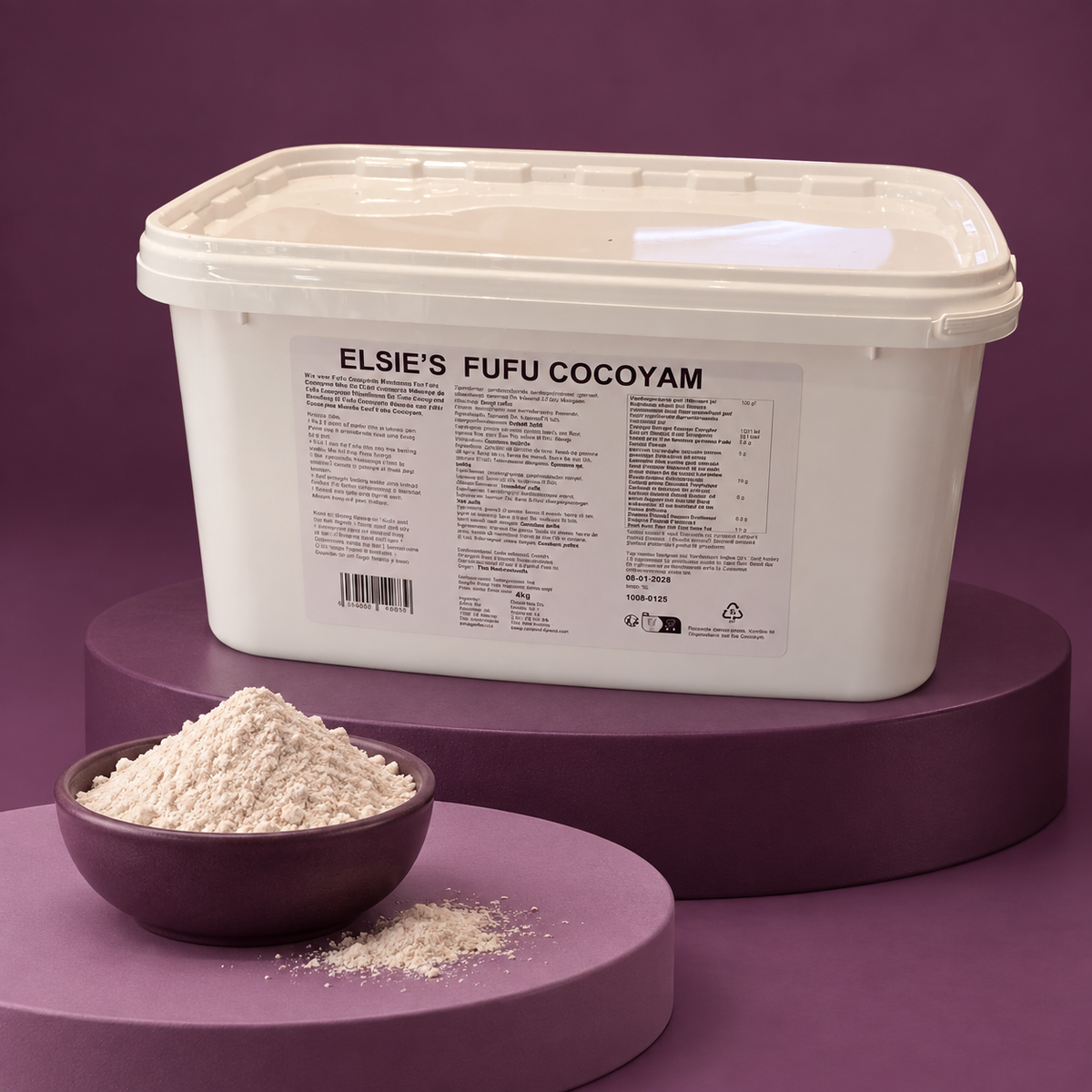 Elsie's FUFU Cocoyam – Instant Fufu made from Cocoyam (4 kg)