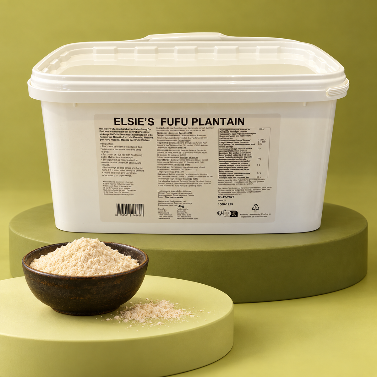 Elsie’s Plantain Fufu – Instant-Fufu – 4 kg