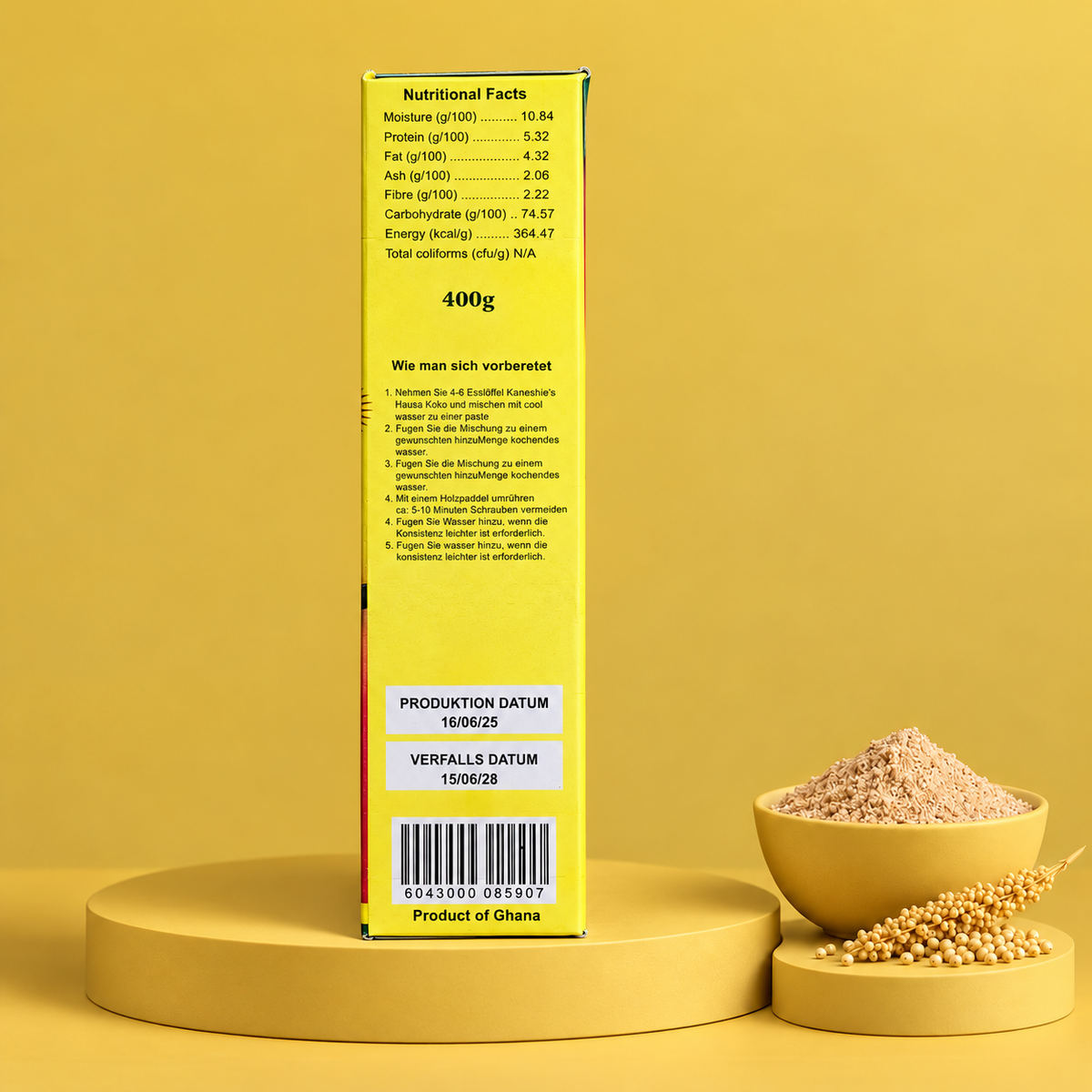 Kaneshie Hausa Koko Powder – 100% natural