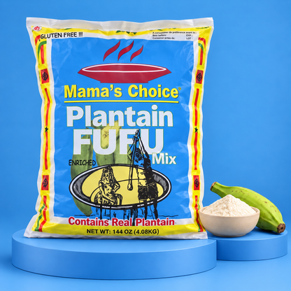 Mama's Choice Plantain Fufu Mix – Traditional Delight Made with Plantains (4.536g)