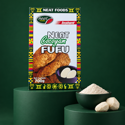 Neat Foods -  Yam Fufu, Cocoyam  & Plantain Fufu 700 g