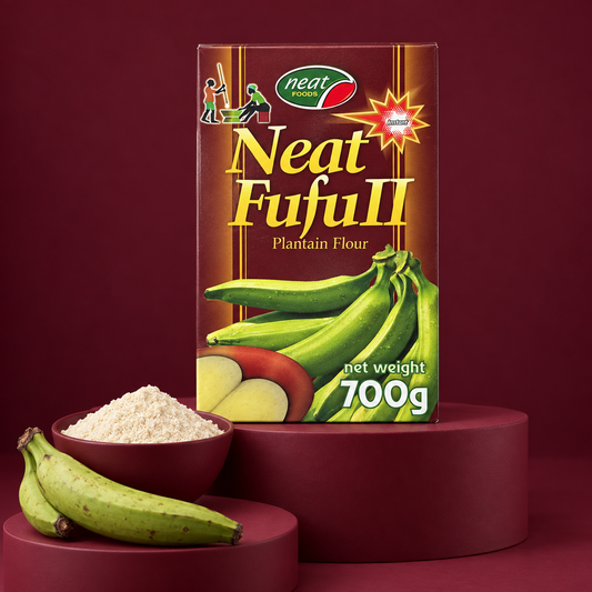 Neat Foods -  Yam Fufu, Cocoyam  & Plantain Fufu 700 g