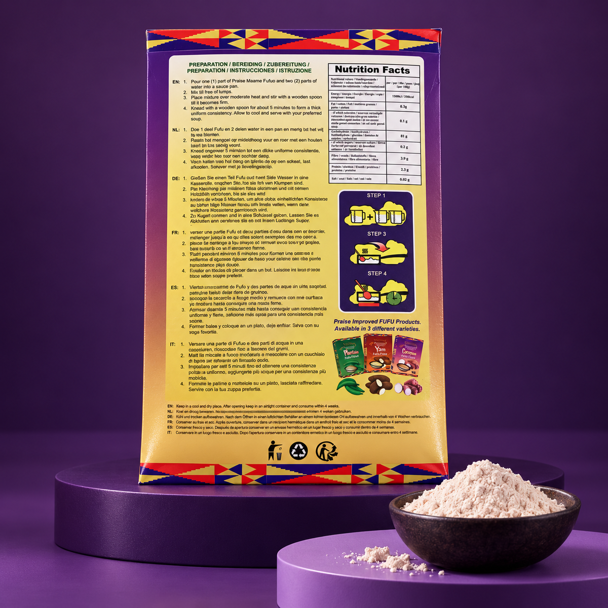 Praise - Cocoyam Fufu Flour 680 g