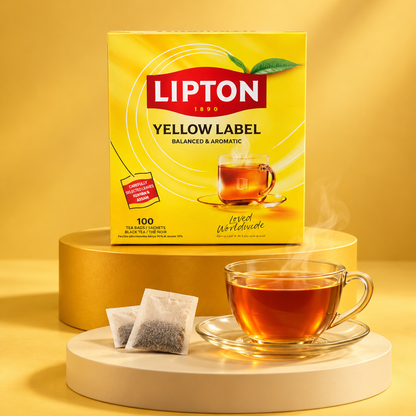 Lipton Yellow Label – Black Tea from Kenya (100 tea bags)