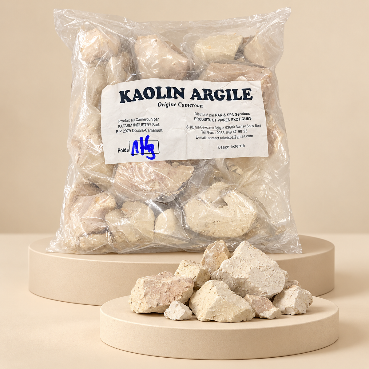Kaolin Argile – Essbare Tonerde Kaolin 2er Pack