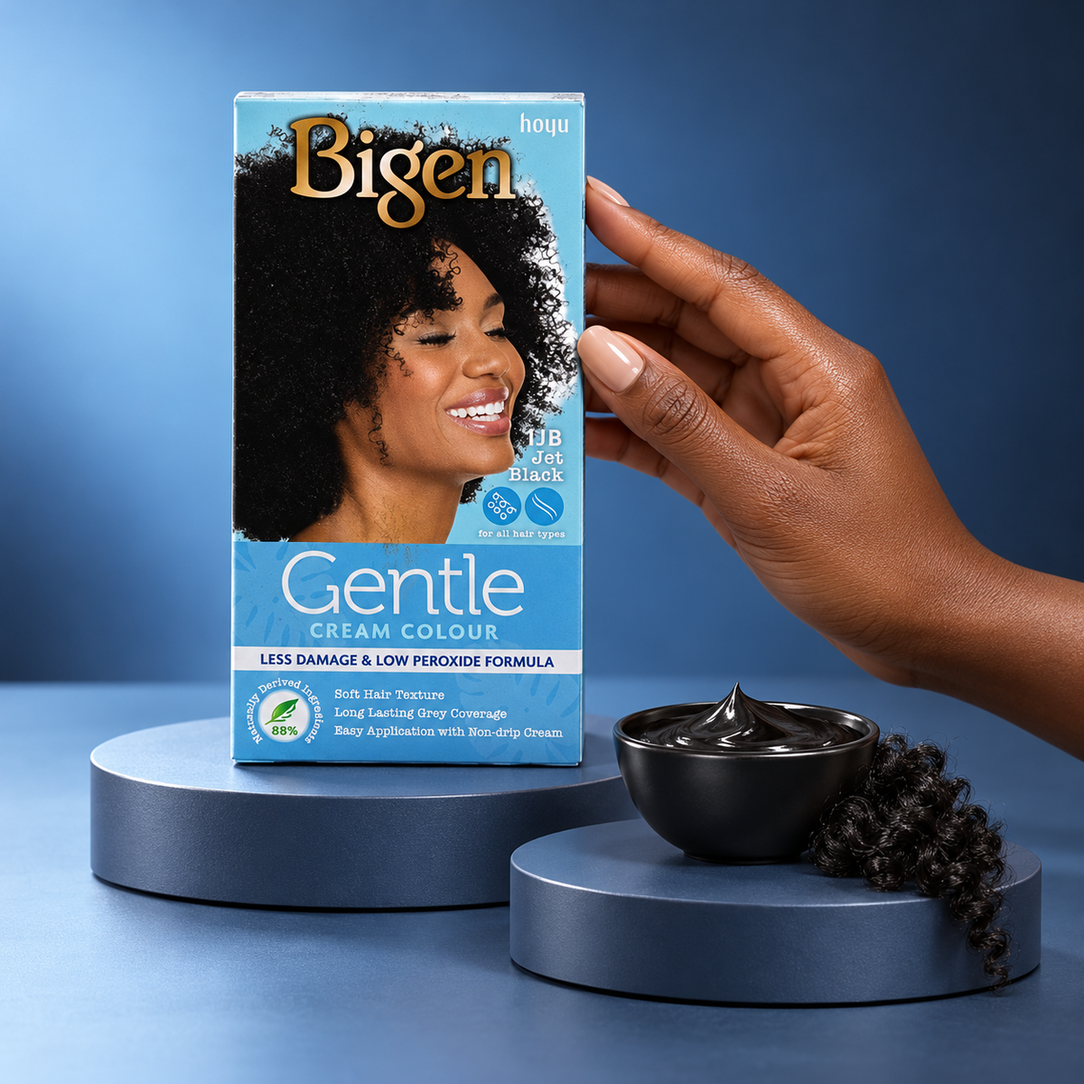 Bigen Gentle Cream Colour – Jet Black – 136 g