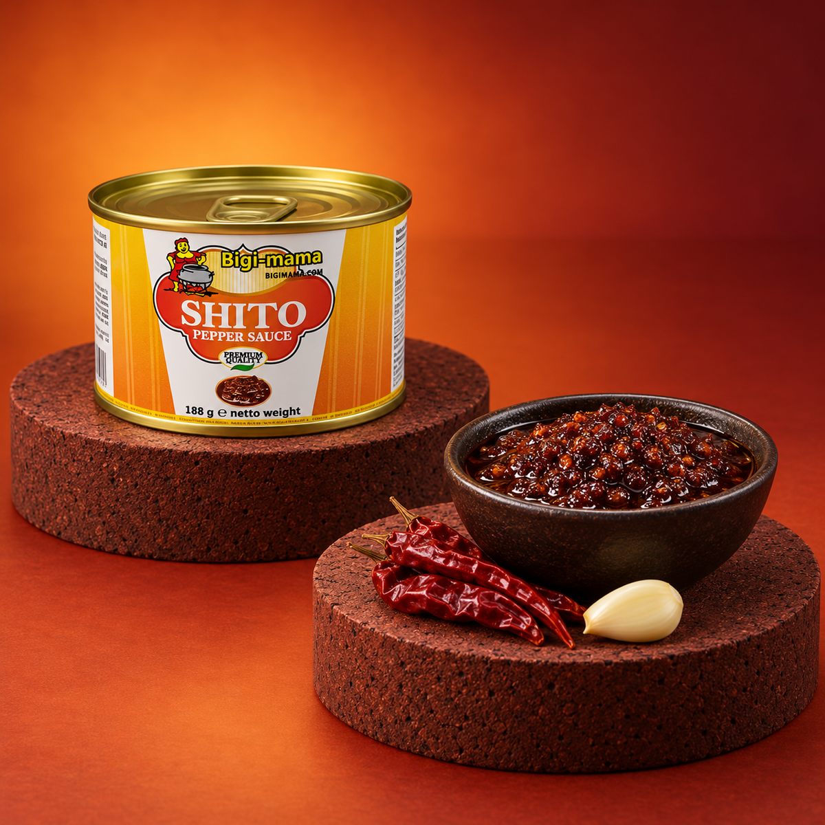 Bigi-Mama Shito Pepper Sauce – Original Ghanaian chili sauce 185g / 350g