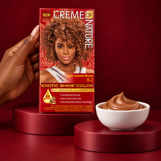 Creme of Nature Exotic Shine™ Color – Light Caramel Brown (9.2)