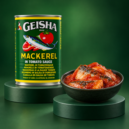 Geisha Makrele in Tomatensauce –