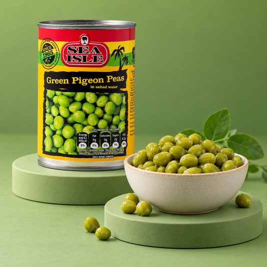 Sea Isle Green Pigeon Peas – Green peas in salt water (400 g)