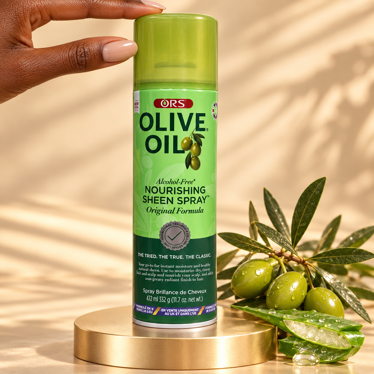 ORS Olive Oil Nourishing Sheen Spray – Shine &amp; Care for Thirsty Hair