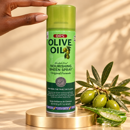 ORS Olive Oil Nourishing Sheen Spray – Shine &amp; Care for Thirsty Hair