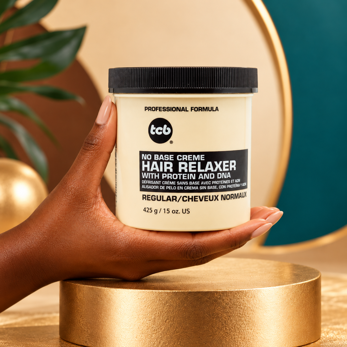 TCB No Base Crème Hair Relaxer – Super 212 g