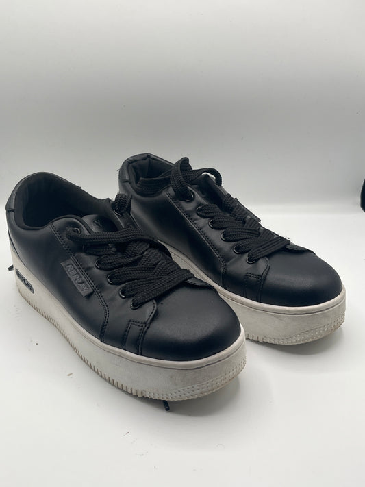 Replay Sneaker Größe 40 – schwarze Plateauschuhe mit weißer Sohle