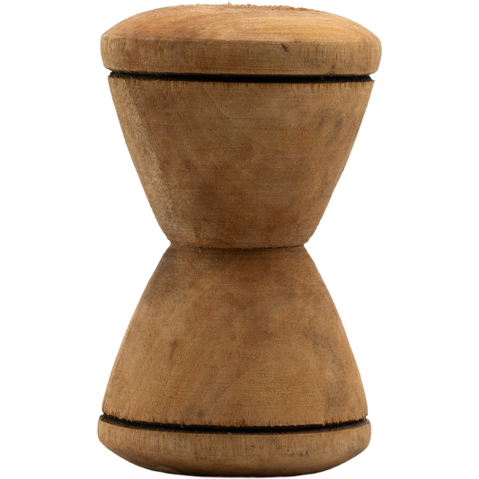 Traditioneller afrikanischer Gewürz- und Gemüsezerkleinerer aus Holz – Handgefertigt | Ideal für Küche & Deko (Tapoli)