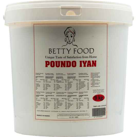 Betty Food POUNDO IYAN – Pounded Yam Flour (9 kg)