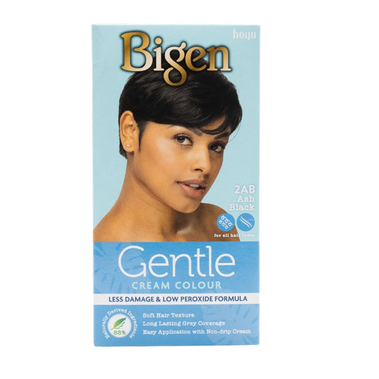 Bigen Gentle Cream Colour – 2AB Ash Black (Dauerhafte Haarfarbe, schonend & pflegend)
