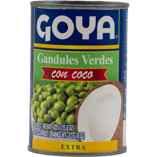 Goya Gandules Verdes con Coco – Grüne Erbsen mit Kokosmilch (425 g)