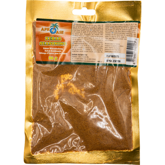 Afroase Kebab Seasoning – Würzmischung für Grill- und Fleischgerichte (80 g)