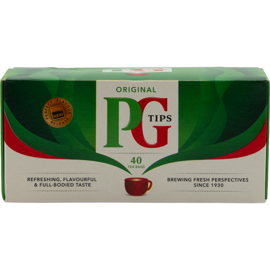 PG Tips Original – Black Tea from Great Britain (40 tea bags) 116g