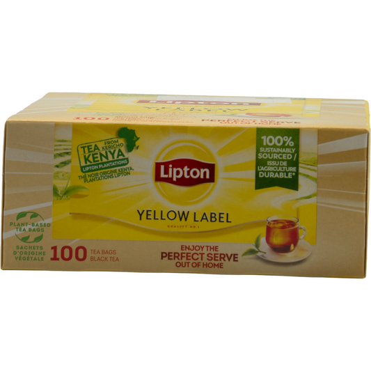Lipton Yellow Label – Black Tea from Kenya (100 tea bags)