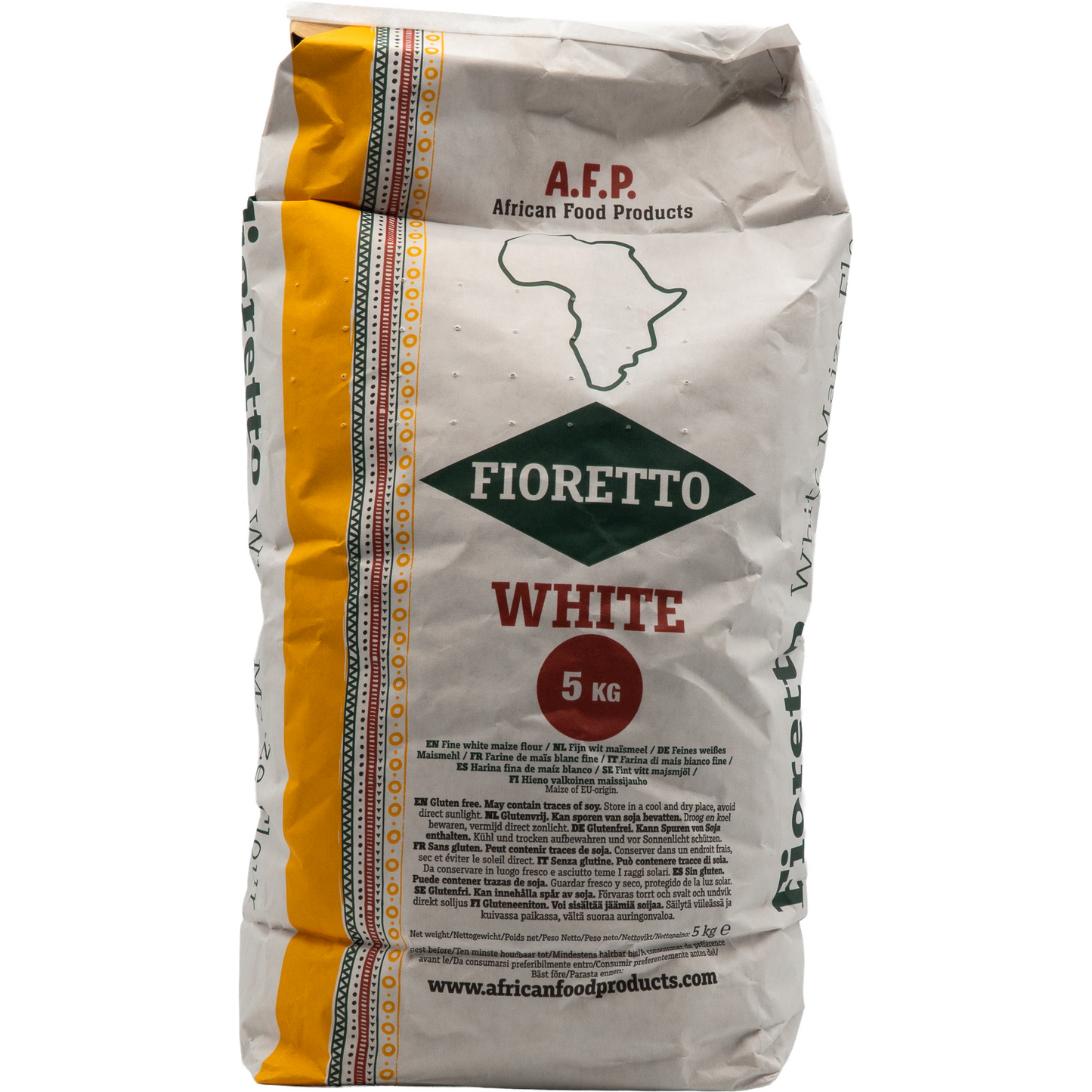 Fioretto White Corn Flour – Fine white corn flour (5 kg)