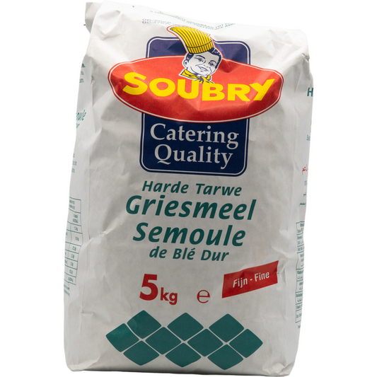 Soubry Griesmeel / Semoule de Blé Dur – Fein gemahlener Hartweizengrieß (5 kg)