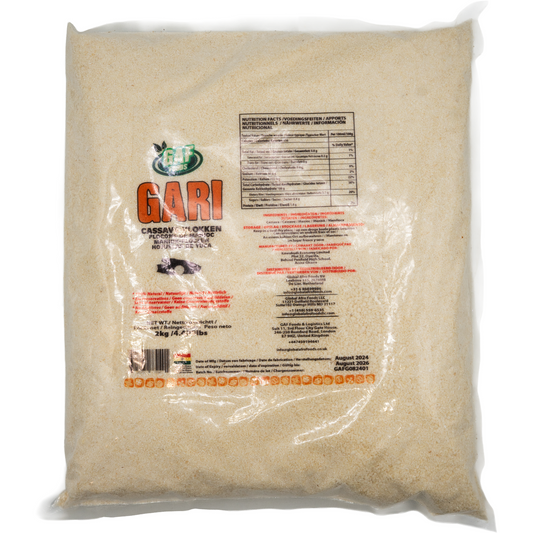 GAF Gari – Traditional Cassava Flakes from West Africa (2kg)