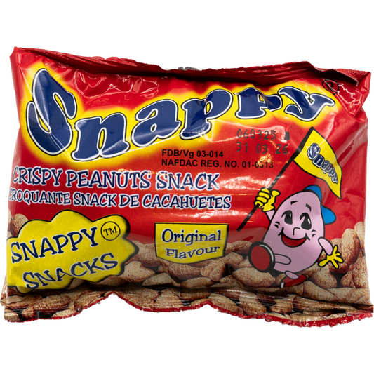 Snappy Snacks,  Premium Qualität Crispy Peanuts Snack 27g, Crispy Peanut BBQ Flavour

