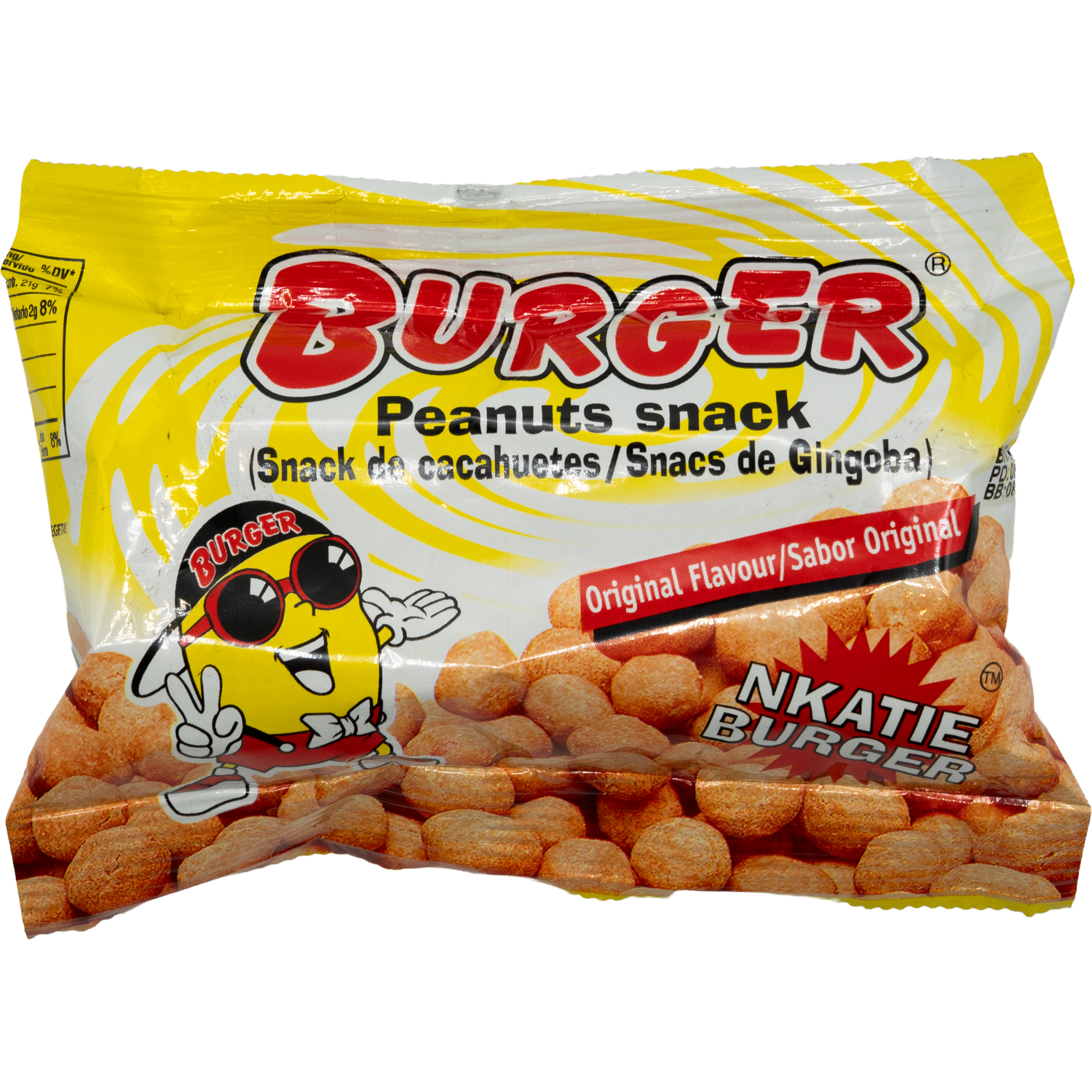 Original Nkatia Burger Peanut Snack 45g, Nkatia Burger, Burger Nkatia, Nkatie Burger Peanuts, Nkatie Burger Peanuts Ghana Nigerian Snack
