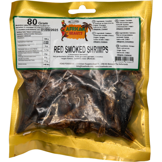African Beauty Red Smoked Shrimps – Geräucherte Garnelen (80 g)
