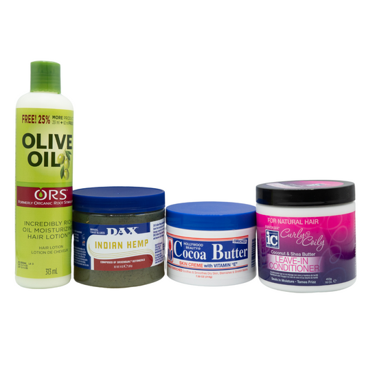 Afro Haircare Essentials – 4-teiliges Pflege-Set
