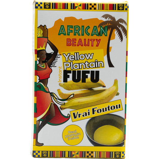 African Beauty Yellow Plantain Fufu – Vrai Foutou mit echter gelber Kochbanane