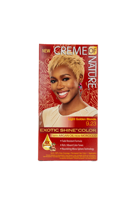 Creme of Nature Exotic Shine™ Color – Light Golden Blonde (9.23)
