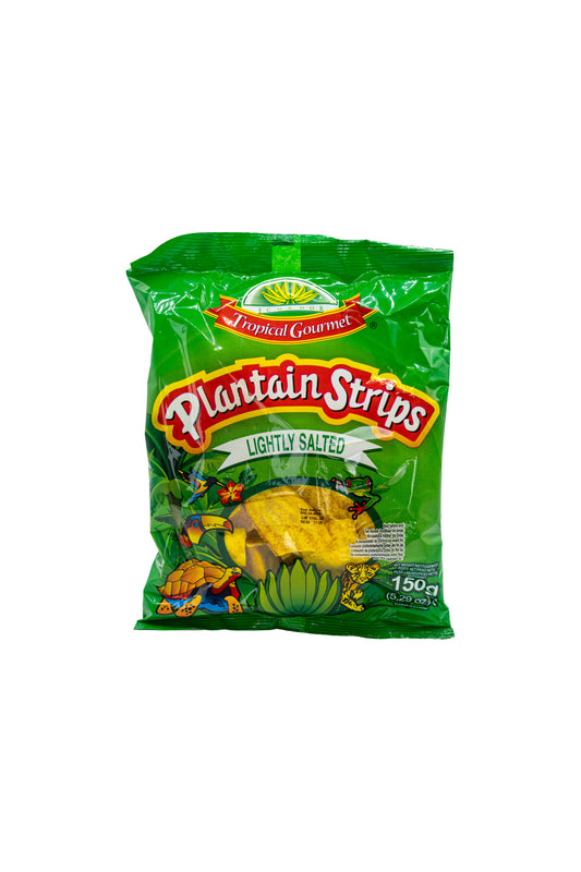 Tropical Gourmet Plantain Strips – Leicht gesalzen (150 g)