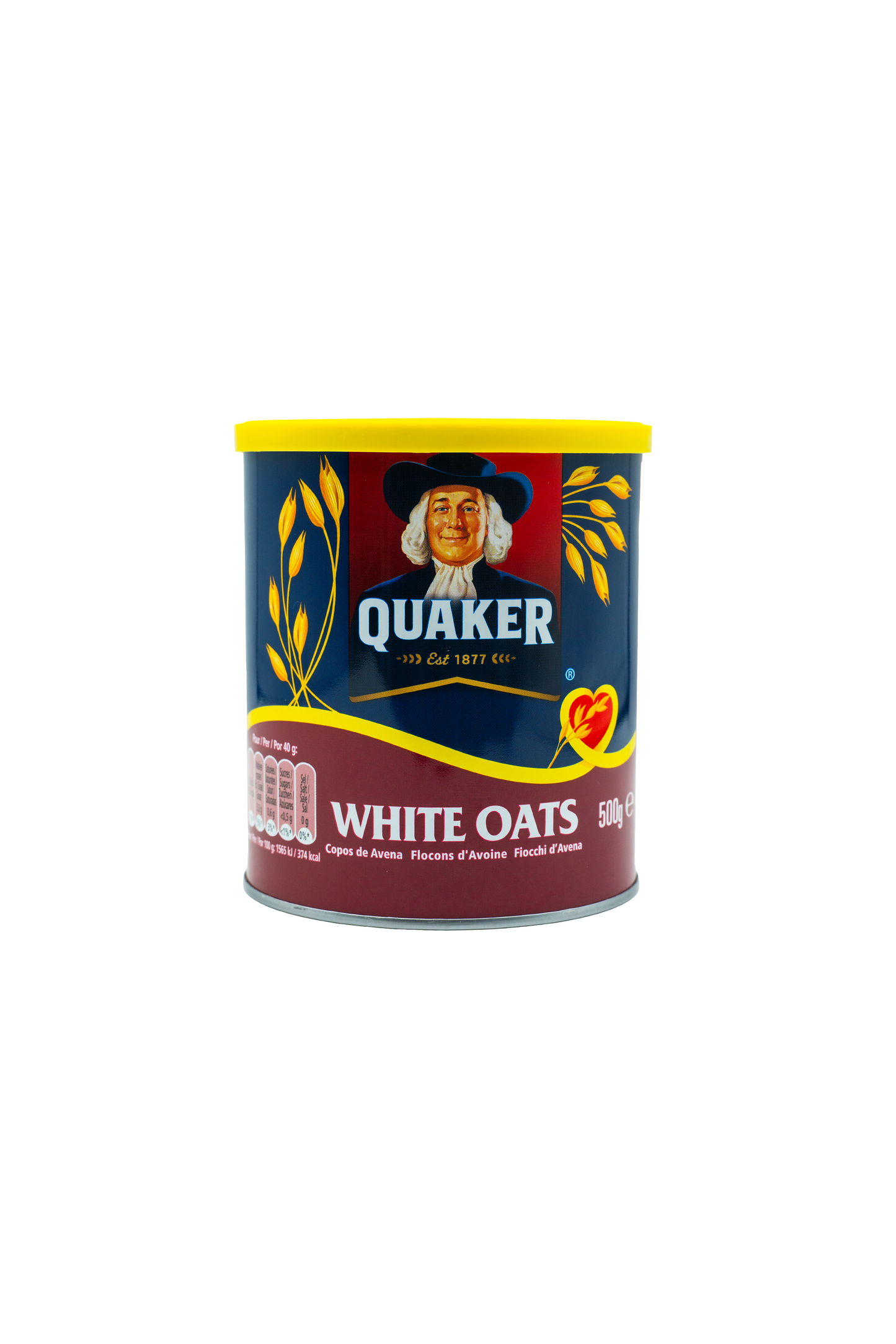 Quaker White Oats 500 g – Premium Haferflocken für Porridge & Frühstück
