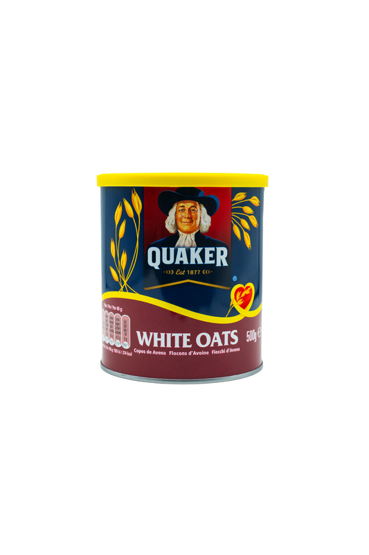 Quaker White Oats 500 g – Premium Haferflocken für Porridge & Frühstück