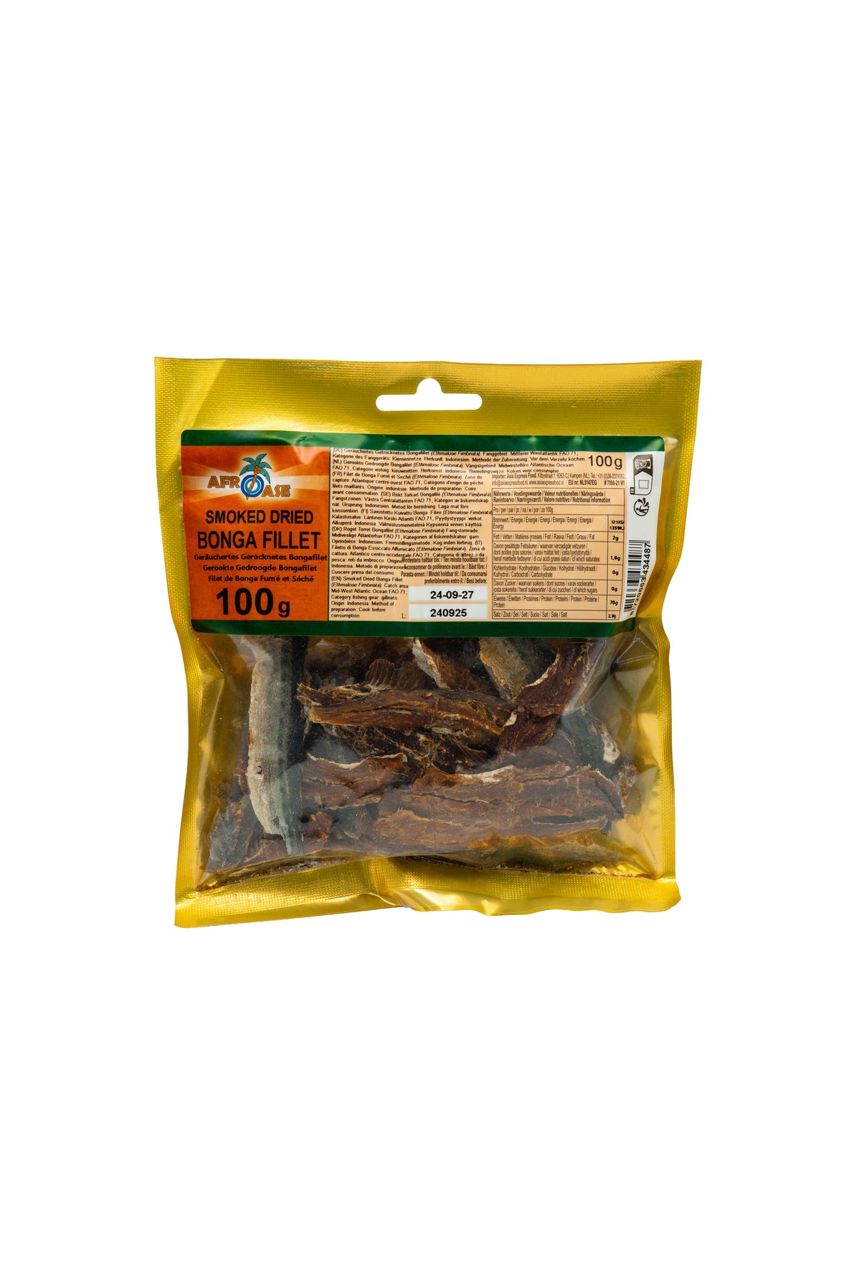 Bonga Fillets Afroase Smoked Dried Bonga Fillet 100 g – Famame Shop