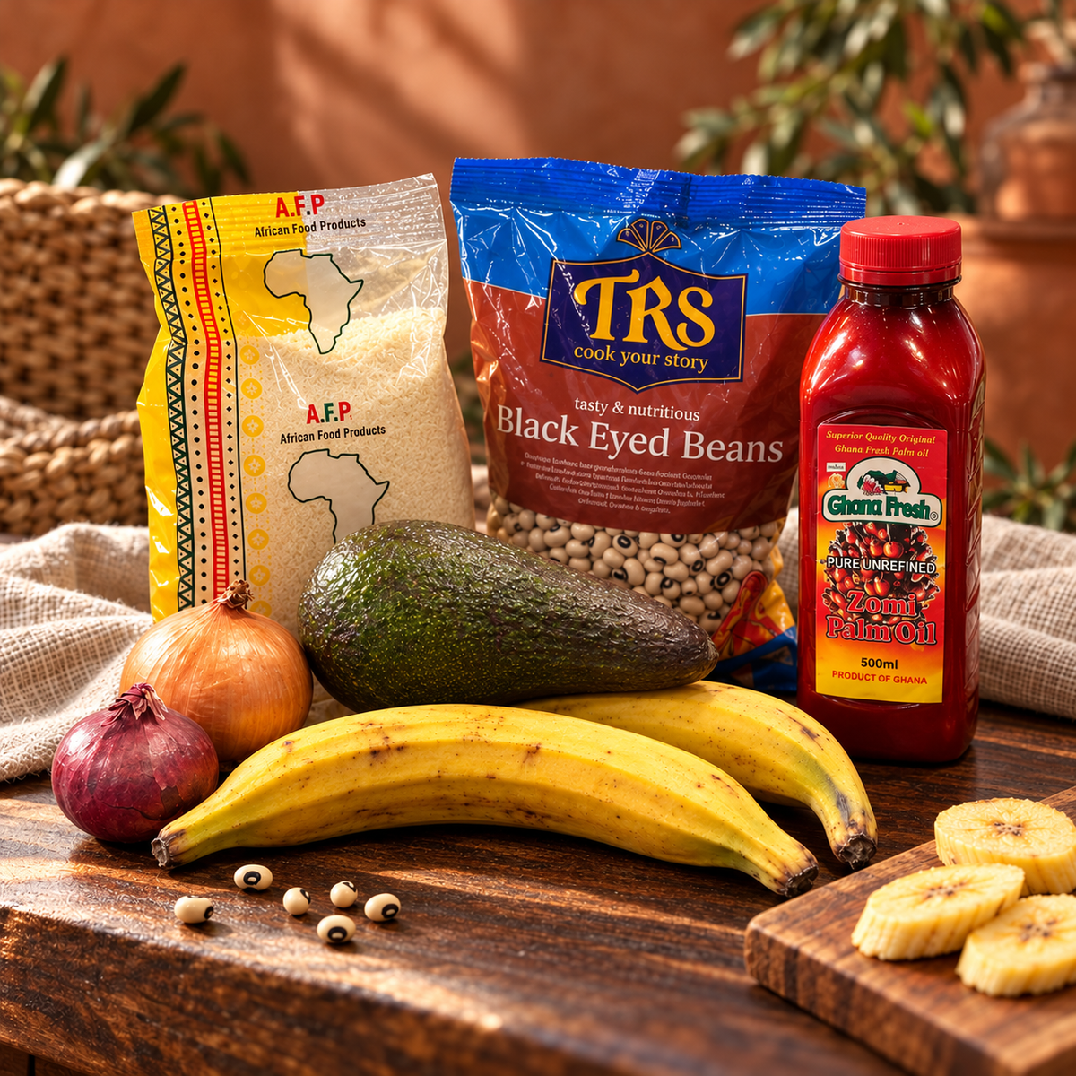 Ghanaisches Red Red Bundle Vegan
