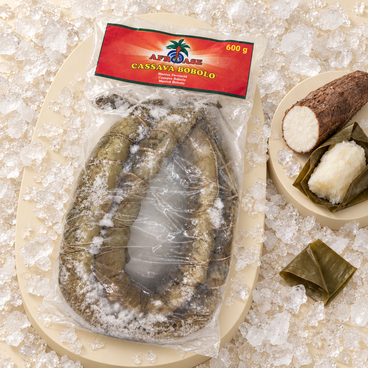 Afroase Bobolo – fermentierter Maniok 600 g